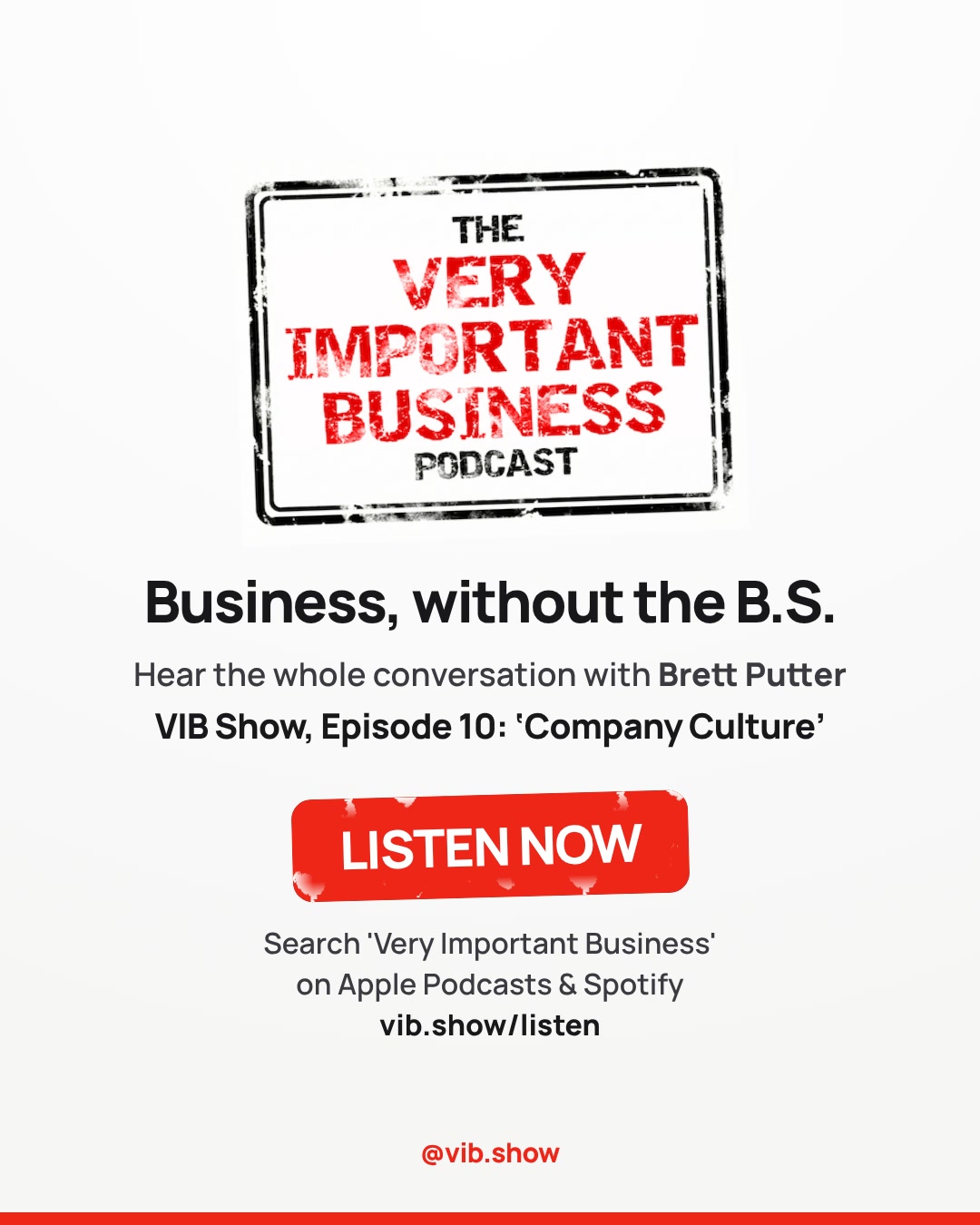 Listen to the full conversation: VIB Show, Episode 10: 'Company Culture'